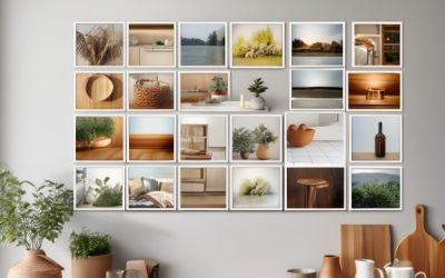 Bildergalerie aus vielen kleinen einzelnen Bildern mit weissem Rahmen.